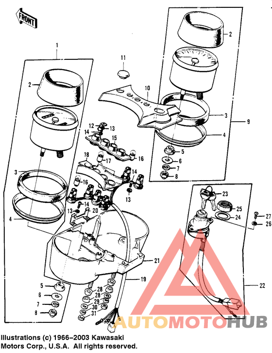 Meters/ignition switch