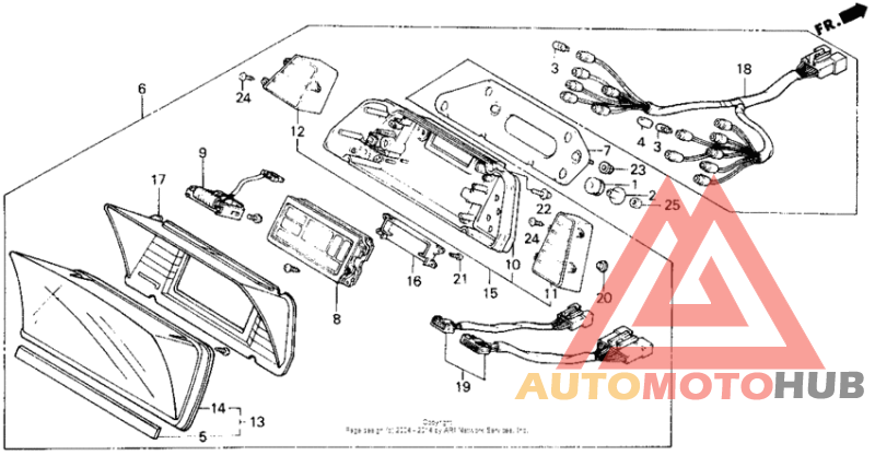 A/ se-ispeedometer + tachometer 86-87