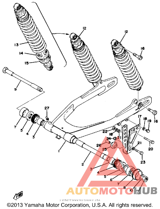Swing arm - rear shocks