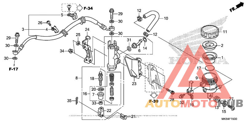 Rear Brake Master Cylinder (1)