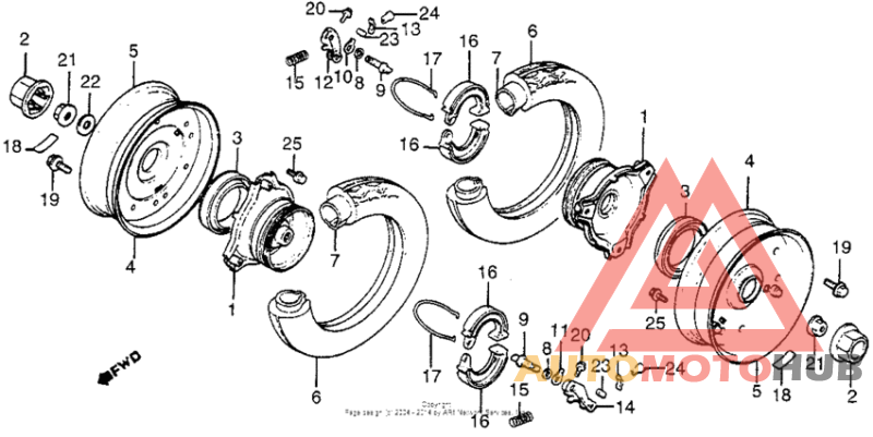 Переднее колесо