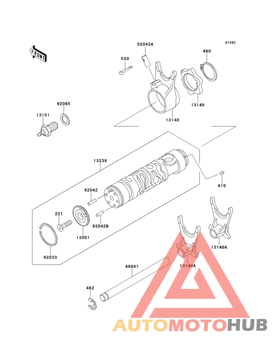 Change drum/shift fork