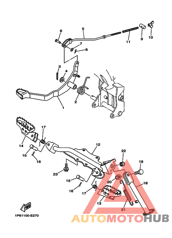 Support & repose pied