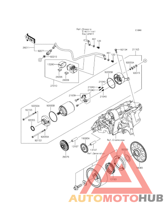 Starter motor/starter clutch