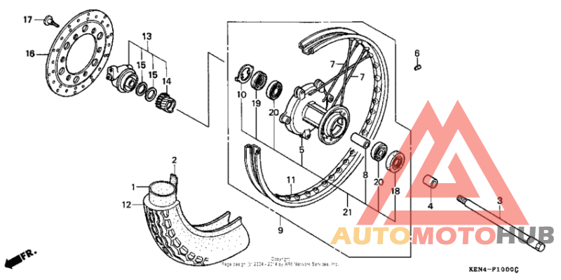 Переднее колесо