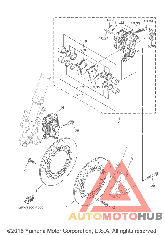 Передний суппорт