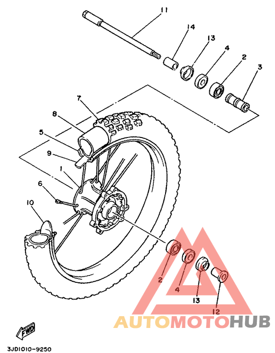 Переднее колесо