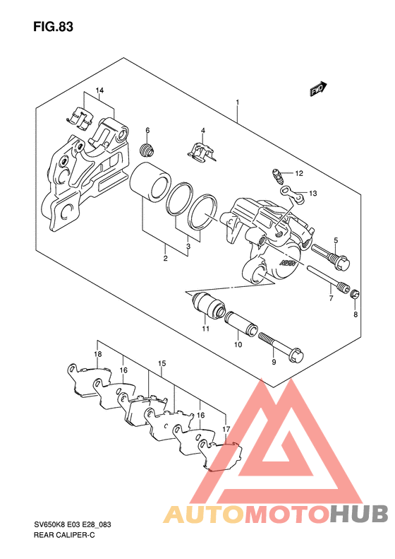 Задний суппорт