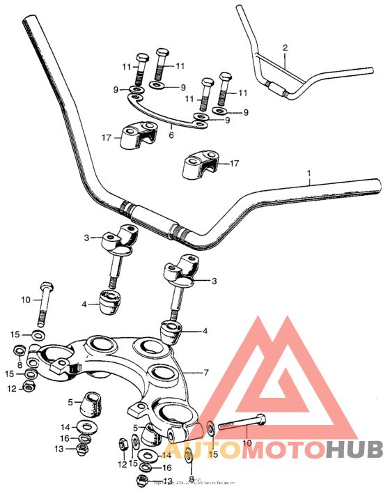 Handlebar + top bridge