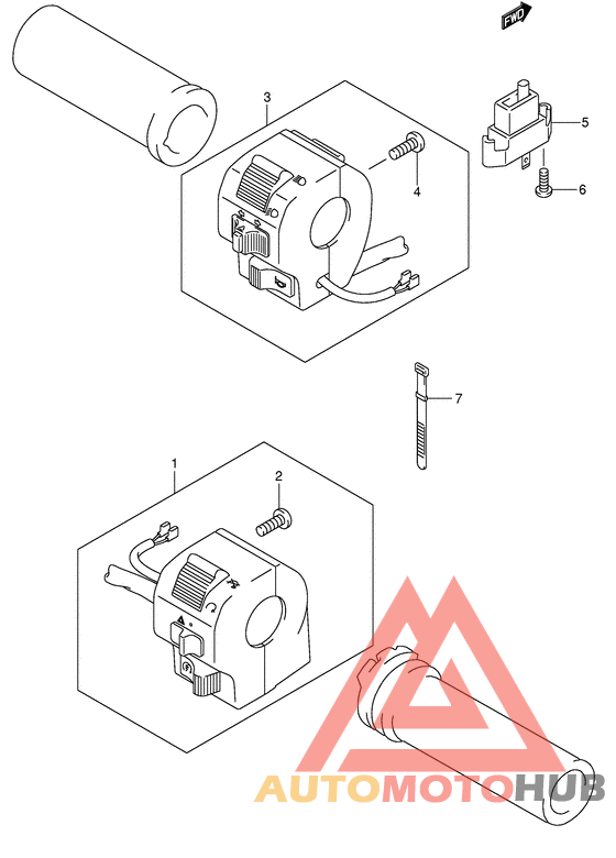 Рулевой переключатель