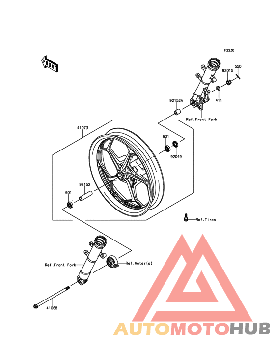 Переднее колесо