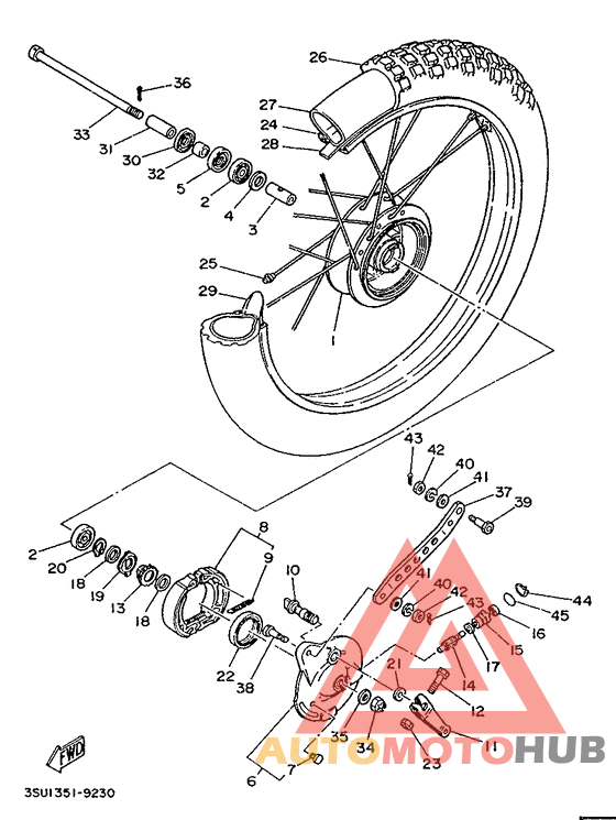 Переднее колесо