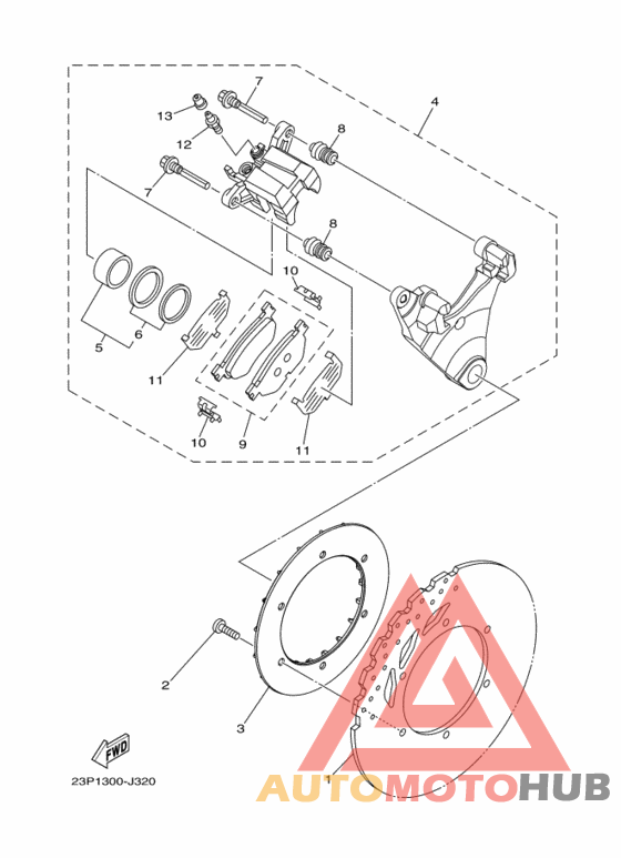 Задний суппорт