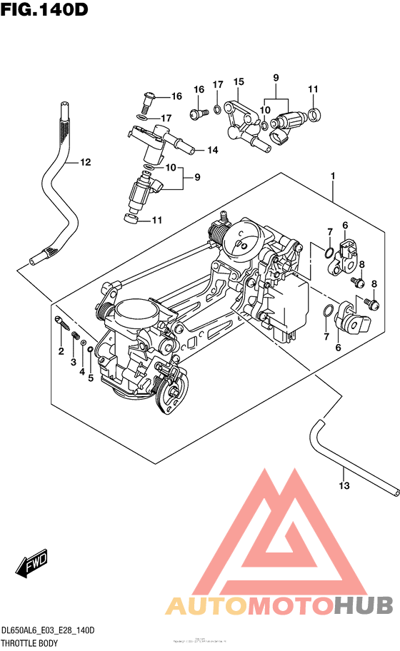 Throttle Body (Dl650Xal6 E28)