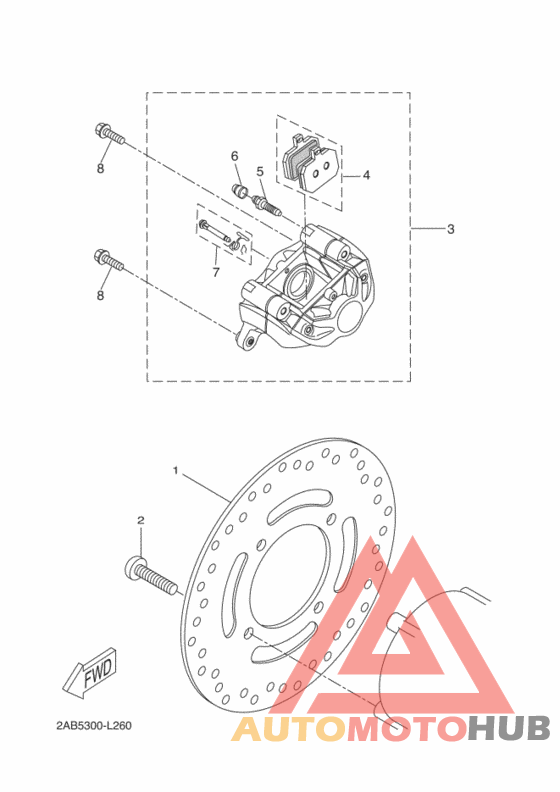 Задний суппорт