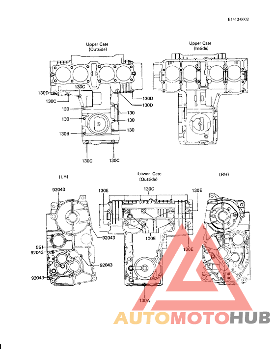 Crankcase bolt & stud pattern