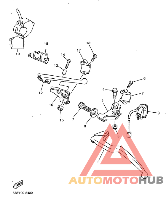 Handle switch. lever