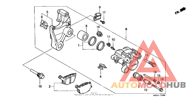Задний суппорт