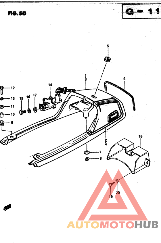 Обтекатель сидения