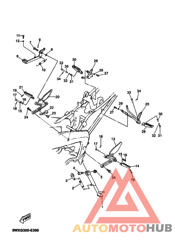 Support & repose pied