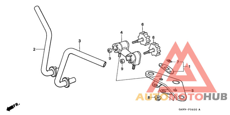 Handle pipe/top bridge