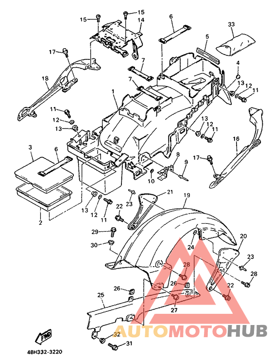 Задний бампер