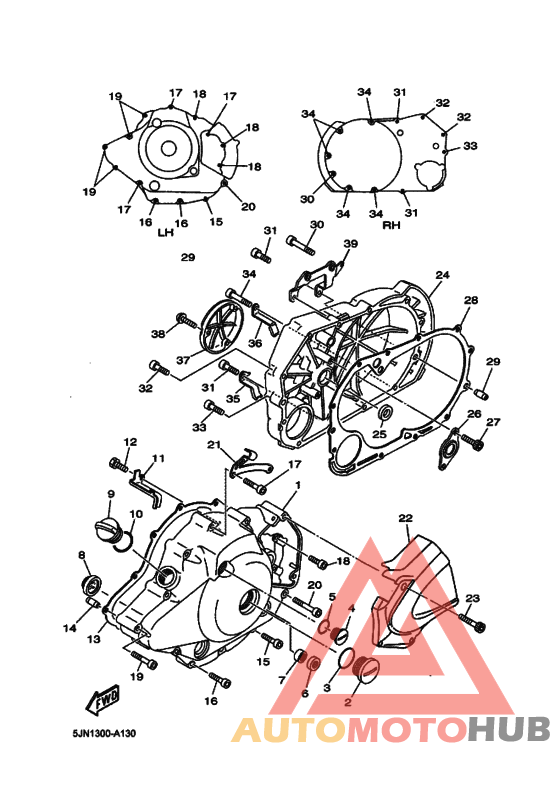 Crankcase cover ass`y  (v