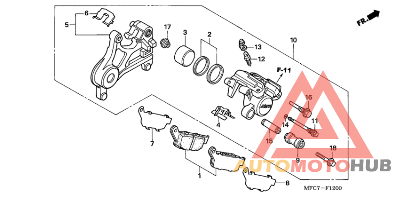 Задний суппорт