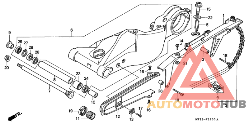 Swingarm/chain case