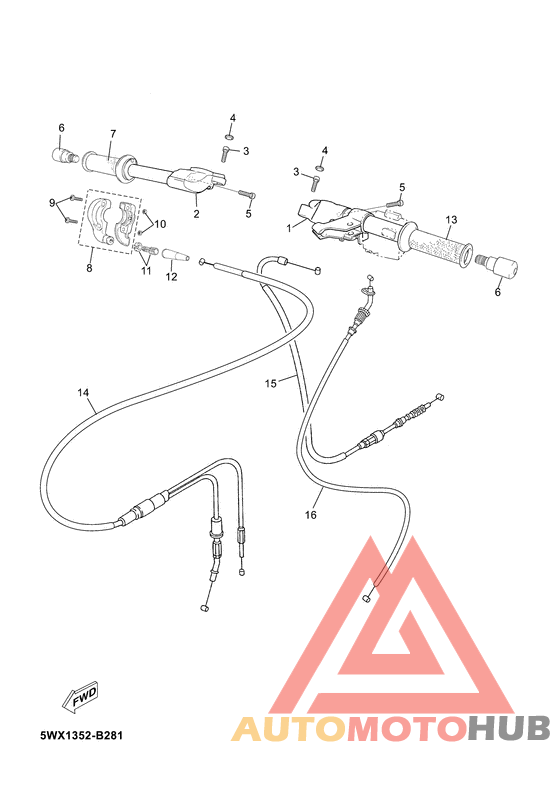 Steering handle & cable