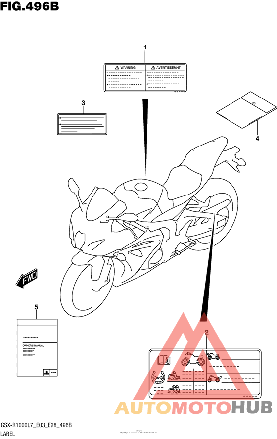Label (Gsx-R1000L7 E28)