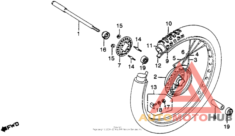 Переднее колесо