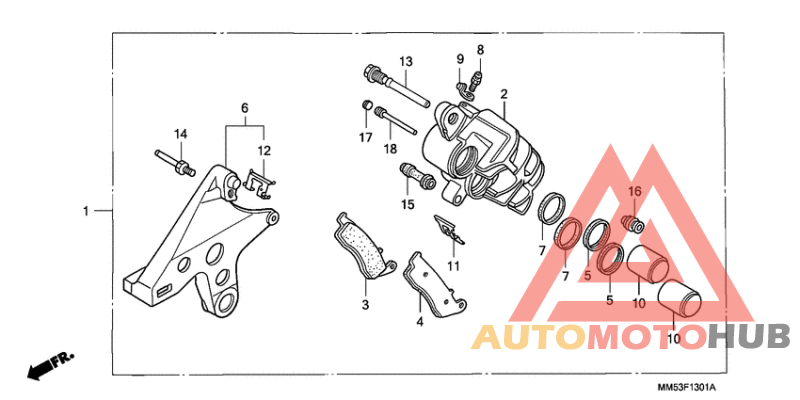 Задний суппорт