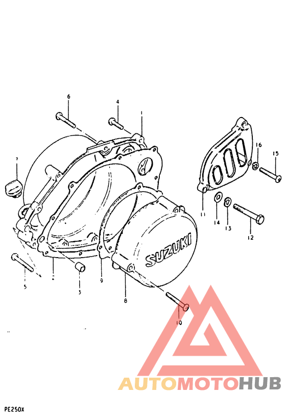 Crankcase cover ass`y  (v
