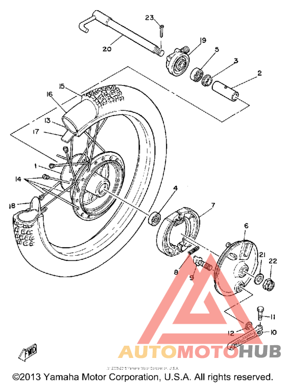 Переднее колесо