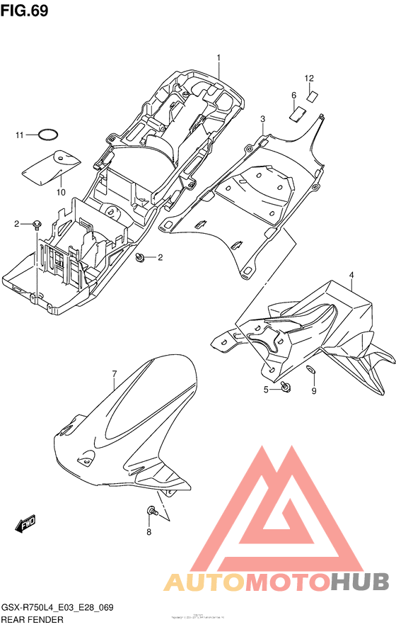 Rear Fender (Gsx-R750L4 E28)