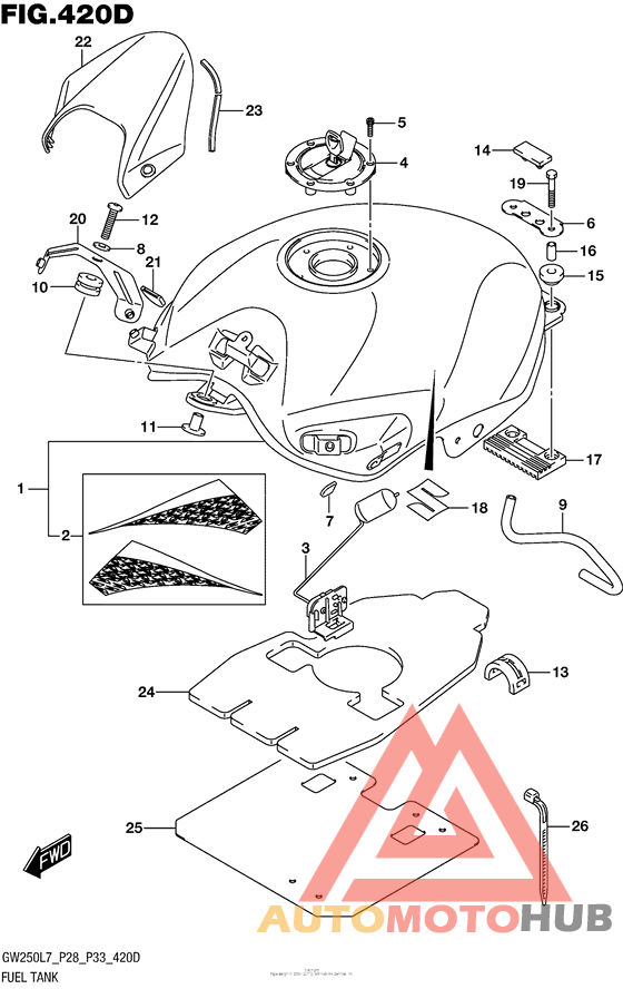 Fuel Tank (Gw250Zl7 P33)