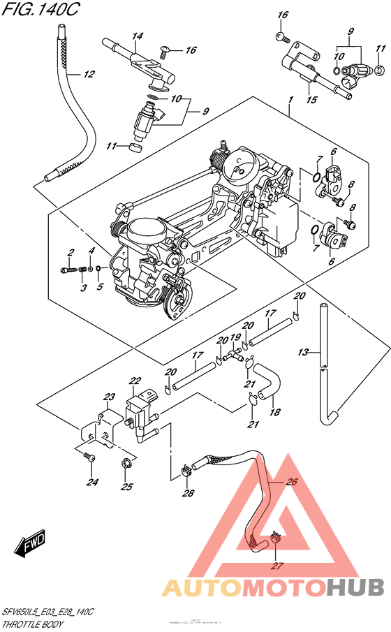 Throttle Body (Sfv650L5 E33)
