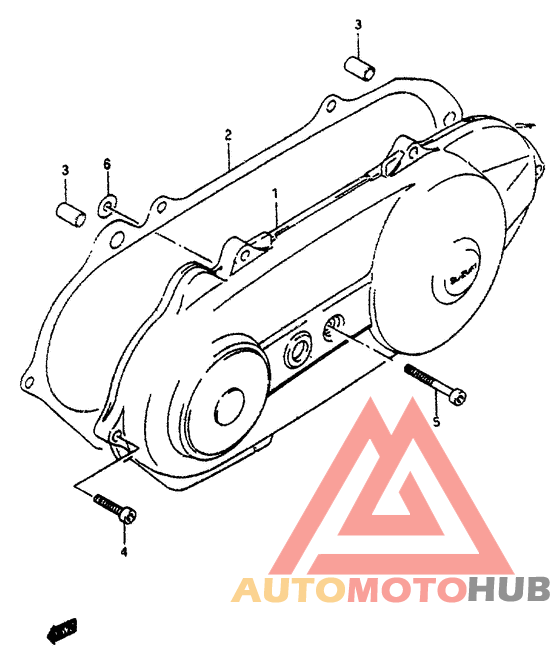 Crankcase left cover