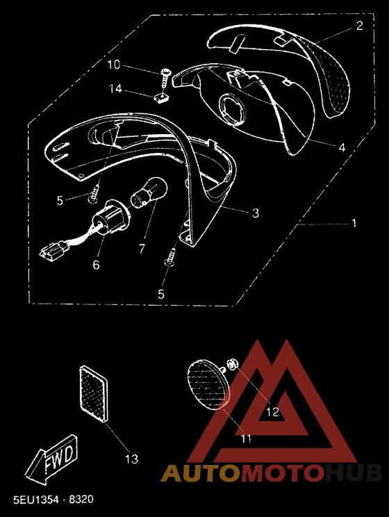 Taillight unit ass`y