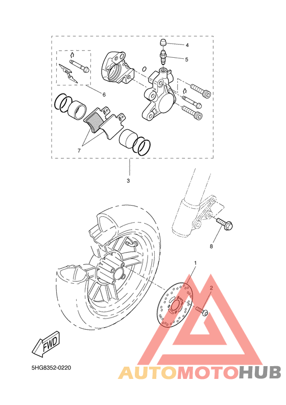 Передний суппорт