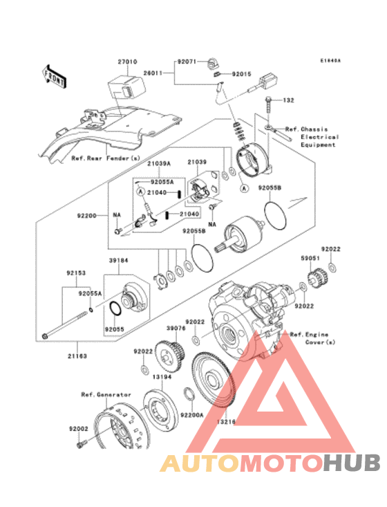 Starter motor/starter clutch