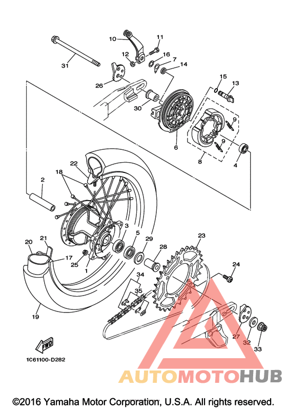 Переднее колесо