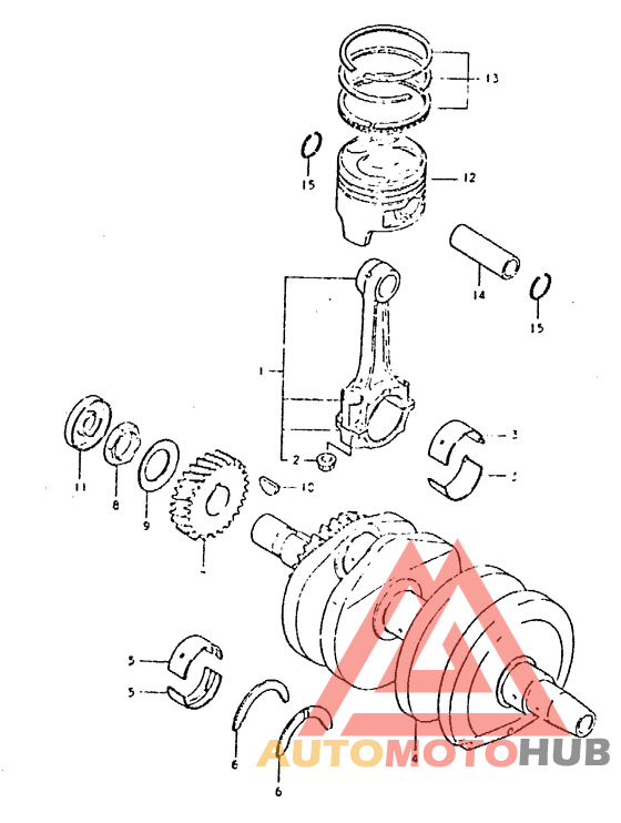 Вал коленчатый