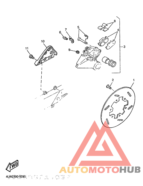 Задний суппорт