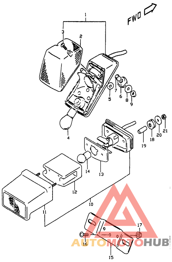 Задний фонарь