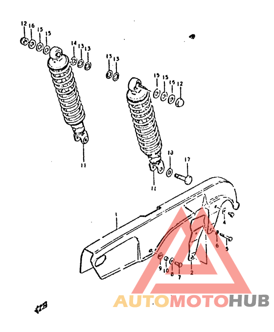 Chain case - shock absorber