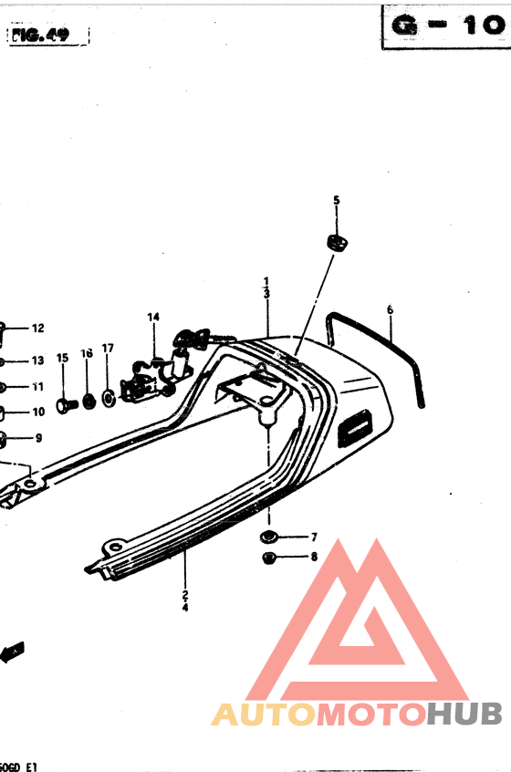 Обтекатель сидения