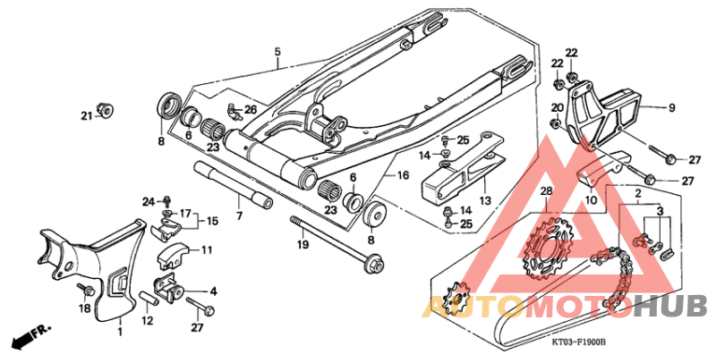 Swingarm/chain case