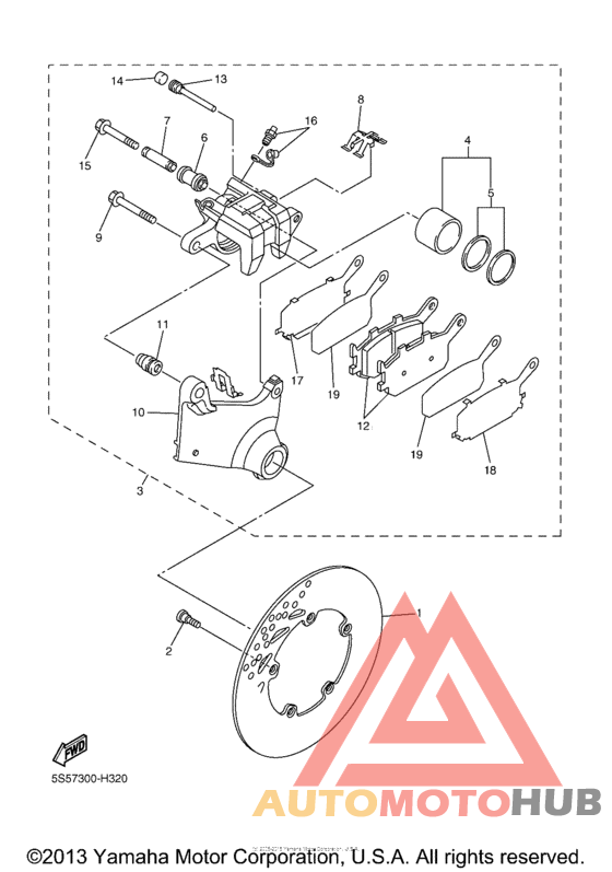 Задний суппорт